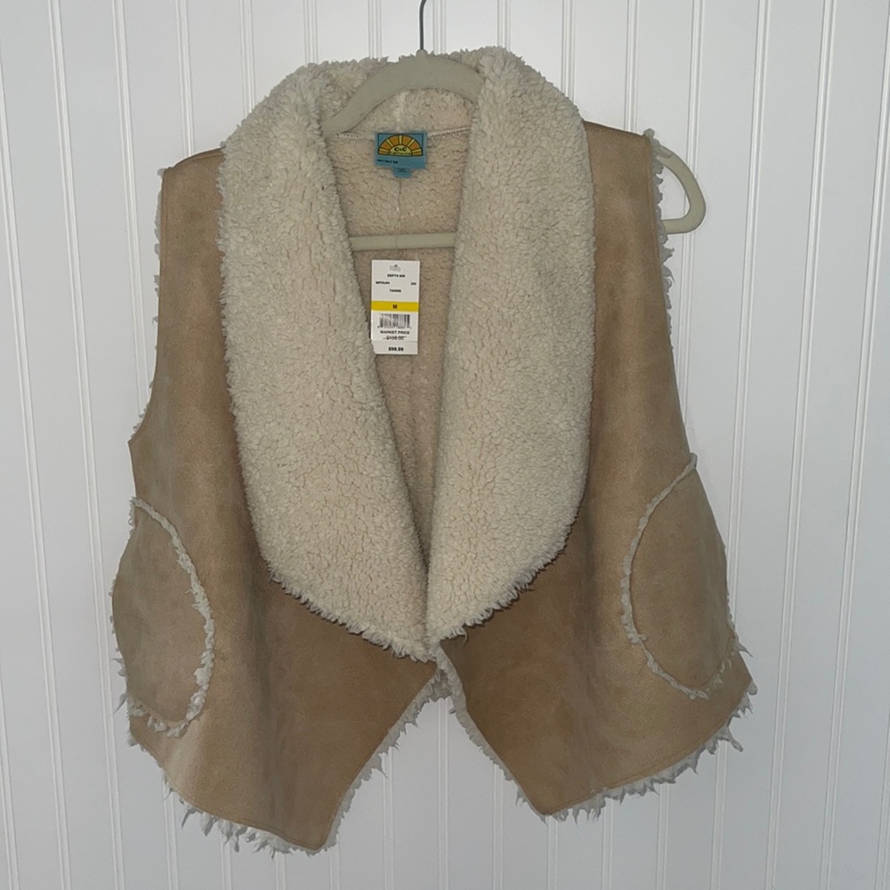 Faux Fur jacket style vest